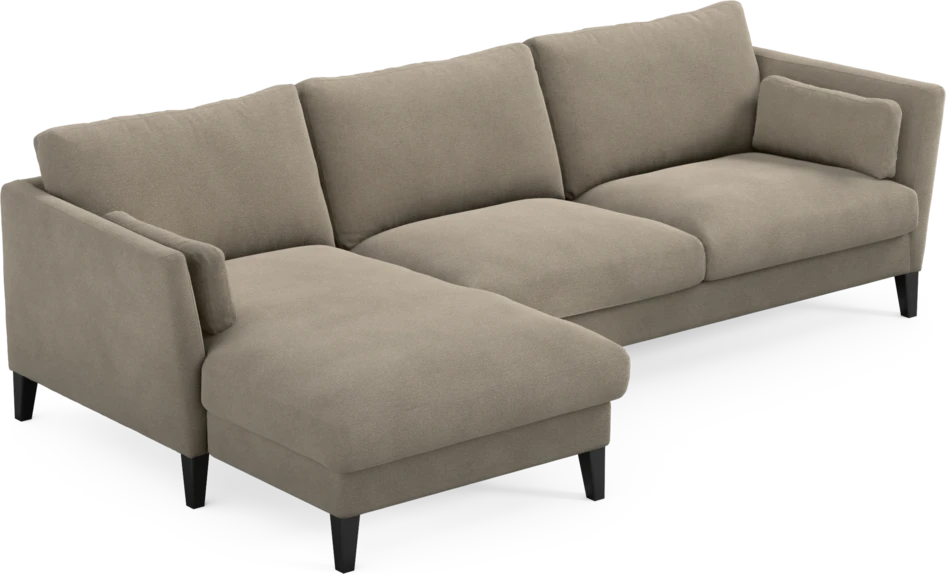 Winston - 3-sits soffa med schäslong, vändbar - Beige