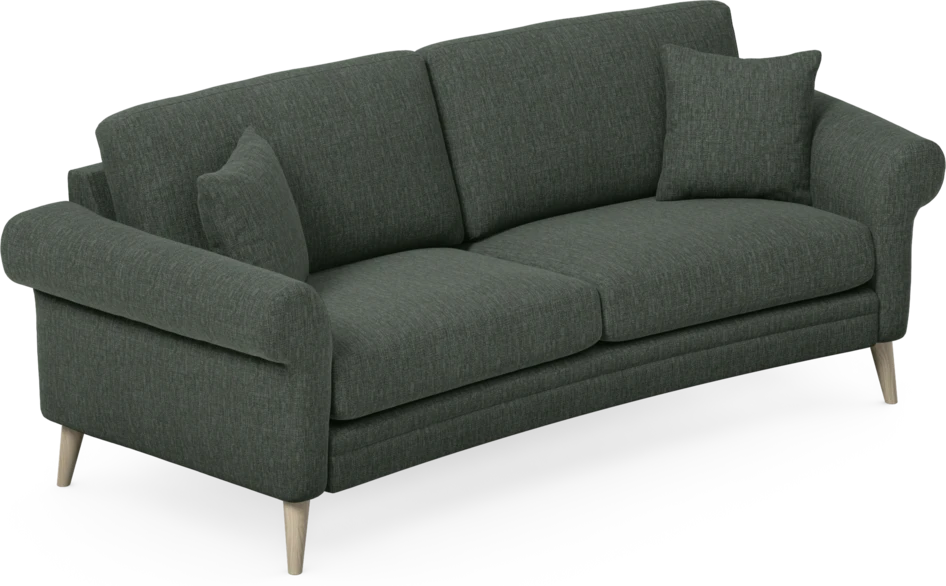 Eden - 2,5-sits soffa svängd - Grön
