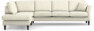 Eden - 3-sits soffa med divan - Vit