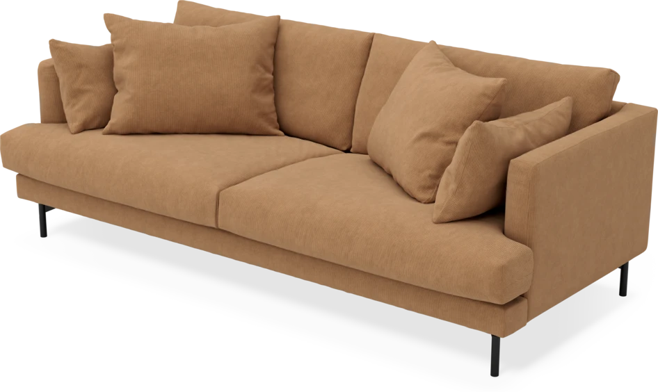 Harper - 3-sits soffa - Gul
