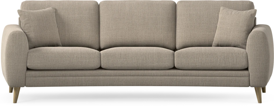 Eden - 3-sits soffa svängd - Beige