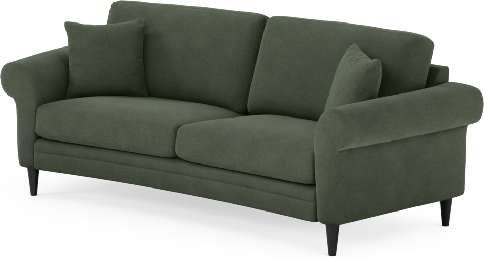 Eden - 2,5-sits soffa svängd - Grön