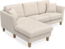 Eden - 2-sits soffa med schäslong - Beige
