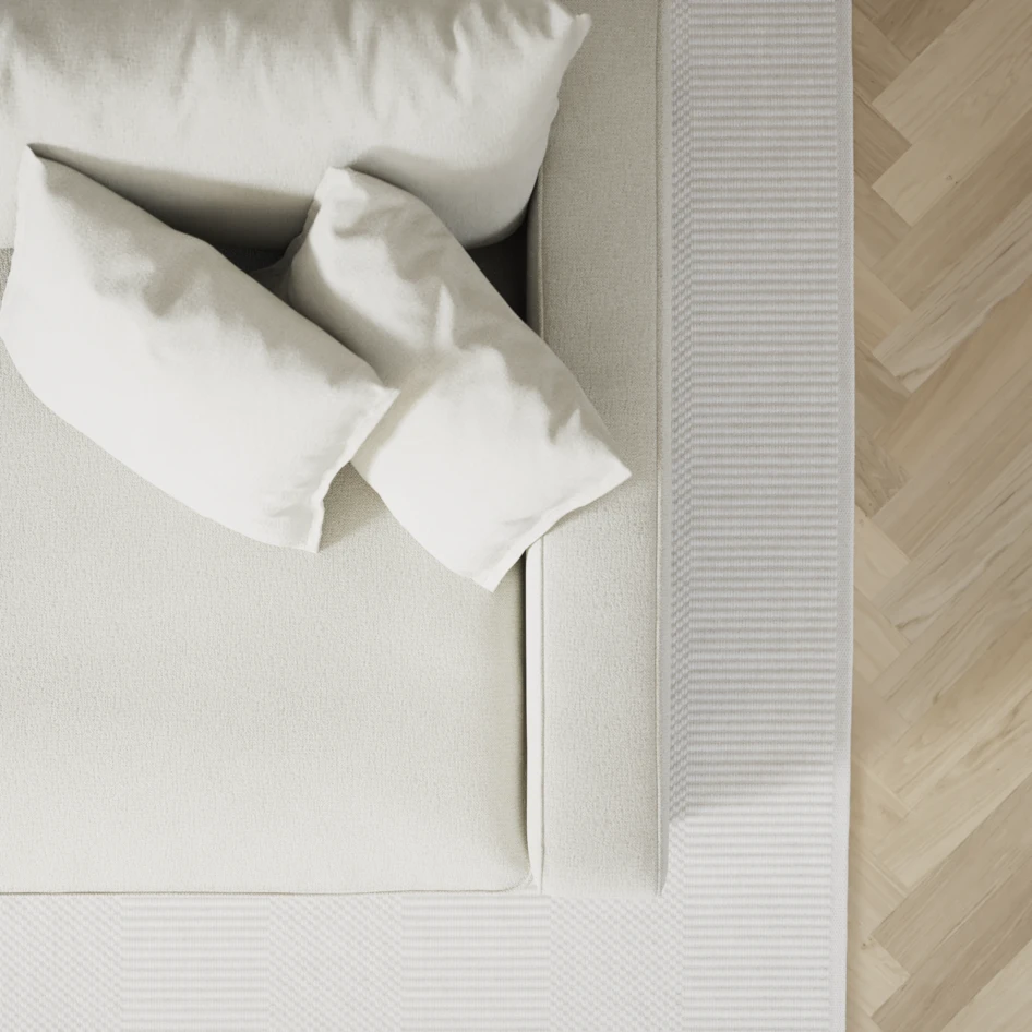 Rossi - 3-sits soffa - Vit