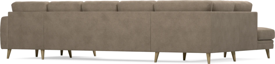 Eden - 3-sits soffa med divan vänster och schäslong höger - Brun