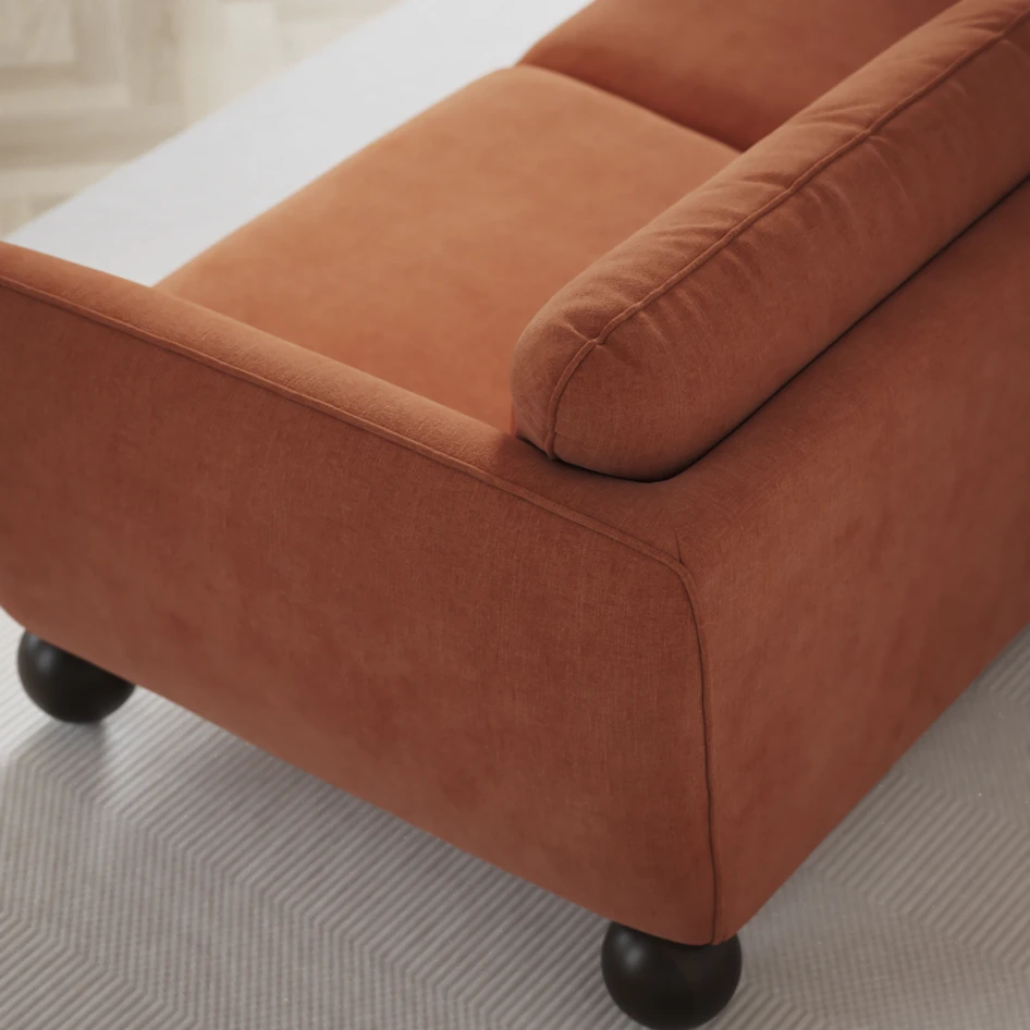 Madison Lux - Hörnsoffa 2+3-sits, hörn 2 - Orange