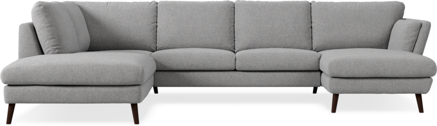 Madison Lux - 2-sits soffa med divan vänster och schäslong höger - Grå