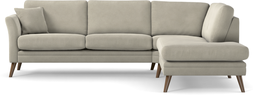 Eden - 2,5-sits soffa med divan - Brun