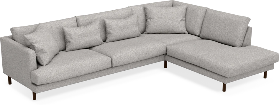 Harper - 3-sits soffa med divan höger - Vit