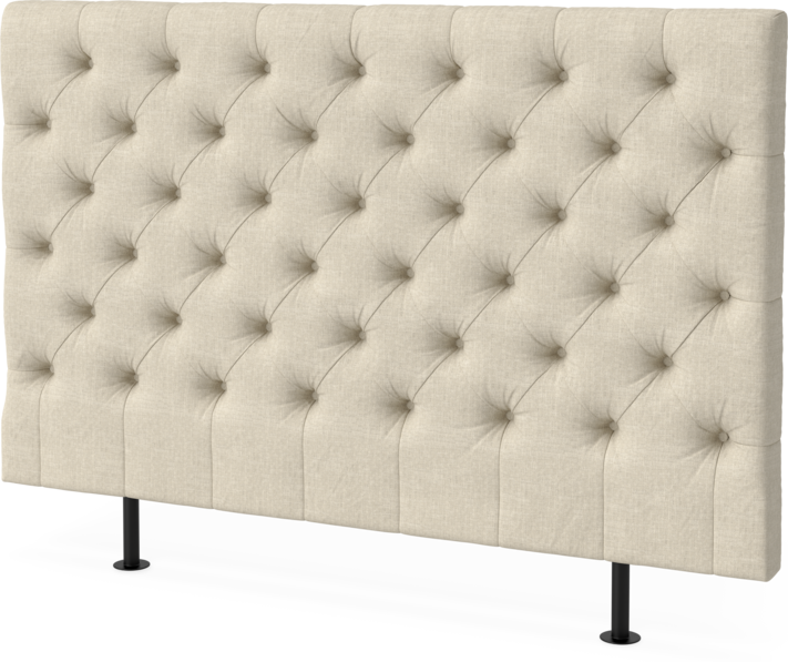Cape pikerad  - Sänggavel låg, , 90-210 cm - Beige