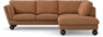 Madison Lux - 2-sits soffa med divan höger - Orange