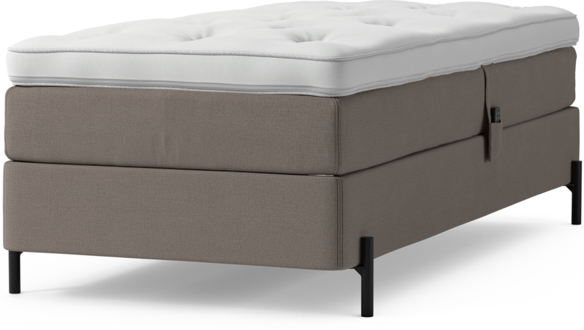 Delux Sense - Ställbar säng, enkelsäng med bäddmadrass och sängben