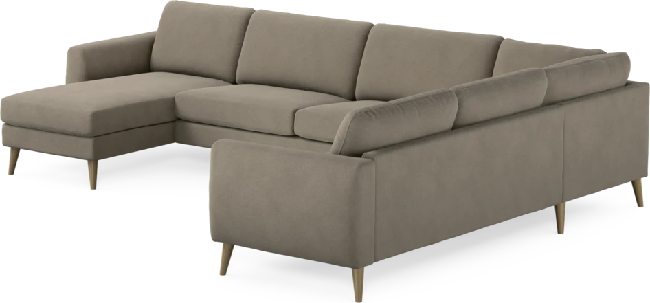 Bridge - Hörnsoffa, 3+2-sits med schäslong vänster - Beige