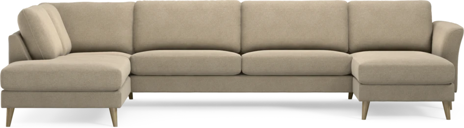 Bridge - 3-sits soffa med divan vänster och schäslong höger - Beige