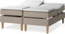 Delux Sense - Ställbar säng, dubbelsäng med bäddmadrass - Beige