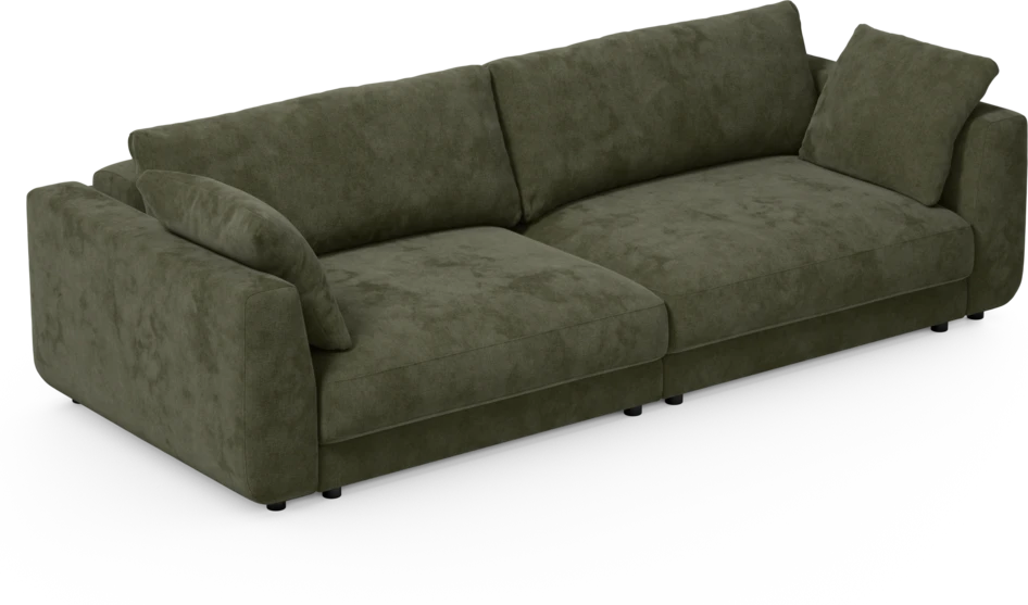 Amie - Bäddsoffa 4-sits - Grön