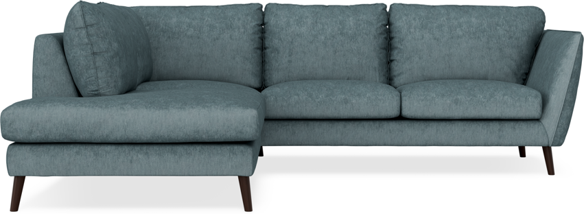 Madison - 2-sits soffa med divan vänster - Turkos