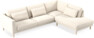 Willow - 3-sits soffa med divan höger, fast klädsel - Vit