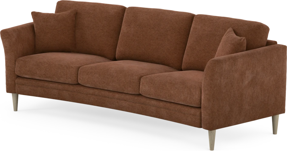 Eden - 3-sits soffa svängd - Orange