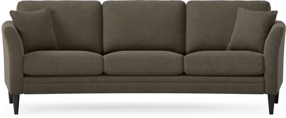 Eden - 3-sits soffa svängd - Brun