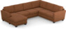 Friday - Hörnsoffa, 3+2-sits med schäslong vänster - Orange