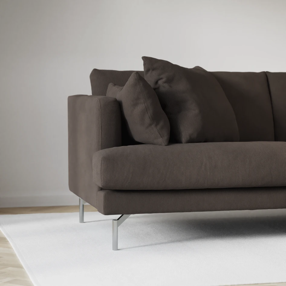 Harper - 4-sits soffa - Brun