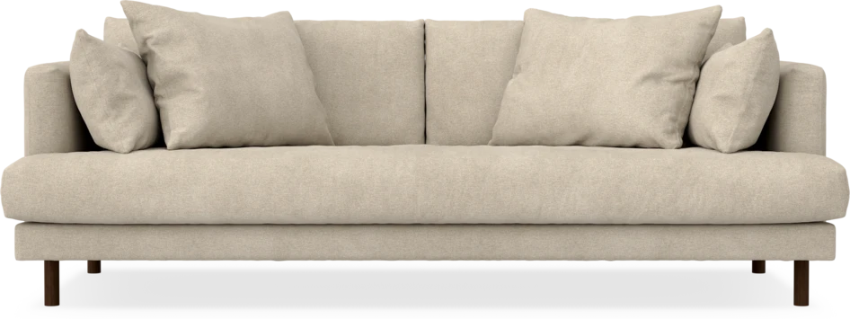 Harper - 3-sits soffa, hel dyna - Beige