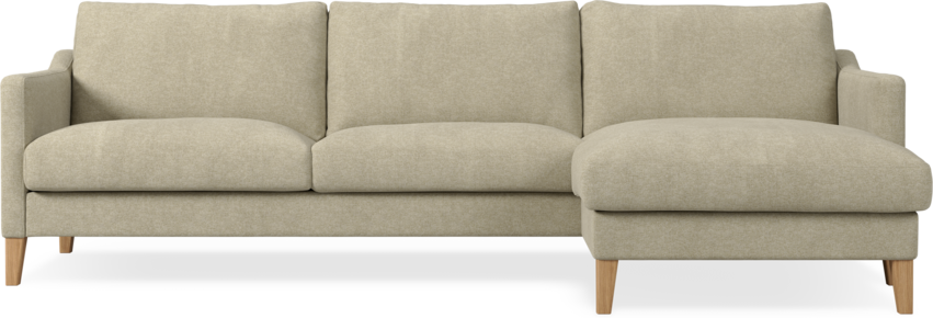 Winston - 3-sits soffa med schäslong, vändbar - Beige