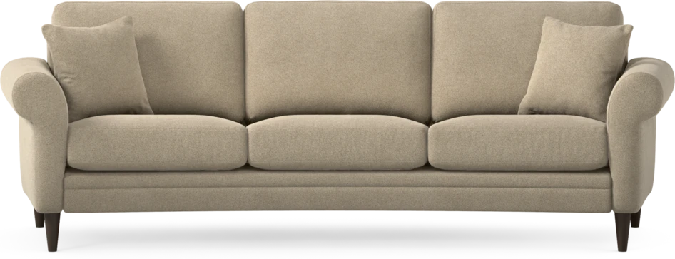 Eden - 3-sits soffa svängd - Beige