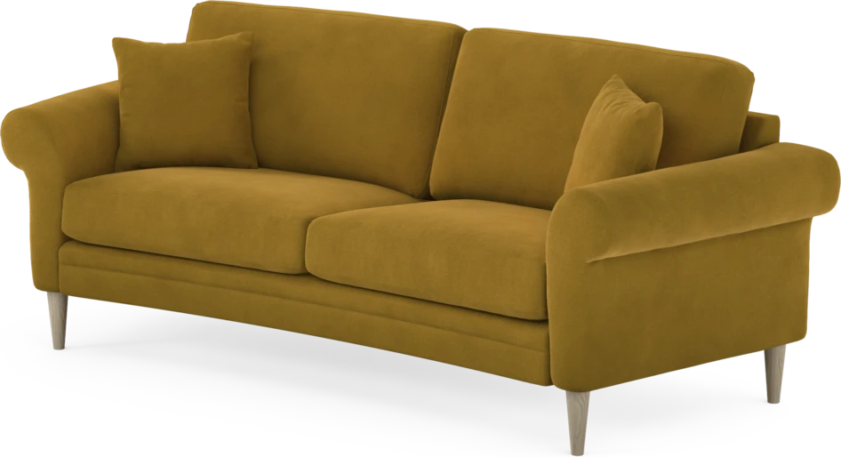 Eden - 2,5-sits soffa svängd - Gul