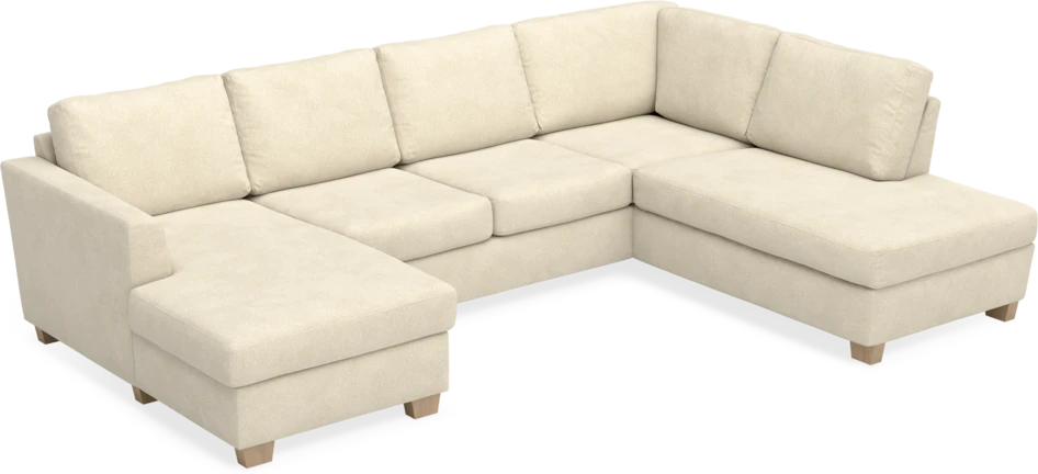 Friday - 3-sits soffa med schäslong vänster och divan höger - Beige