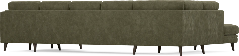 Eden - 3-sits soffa med divan vänster och schäslong höger - Grön