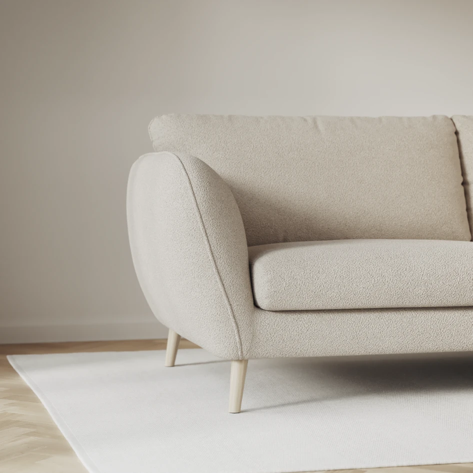 Madison Lux - Hörnsoffa med schäslong höger - Beige