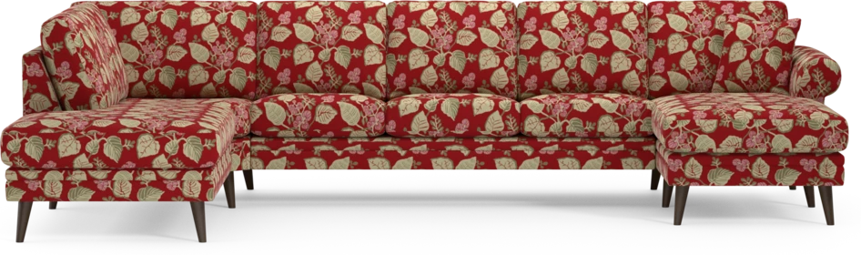 Eden - 3-sits soffa med divan vänster och schäslong höger - Flerfärgad