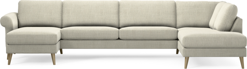 Bridge - 3-sits soffa med schäslong vänster och divan höger - Beige