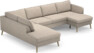 County - 3-sits soffa med divan vänster och schäslong höger - Beige