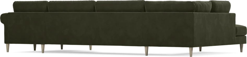 Bridge - 3-sits soffa med divan vänster och schäslong höger - Grön