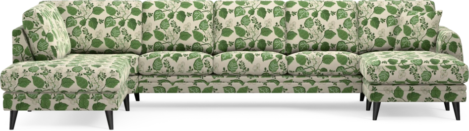Eden - 3-sits soffa med divan vänster och schäslong höger - Flerfärgad