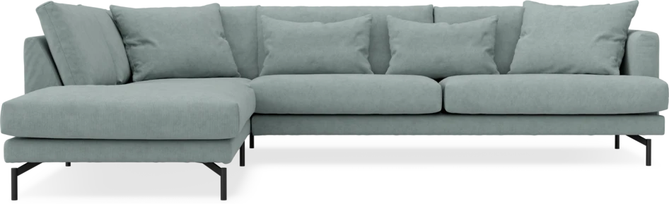 Harper - 3-sits soffa med divan vänster - Grön