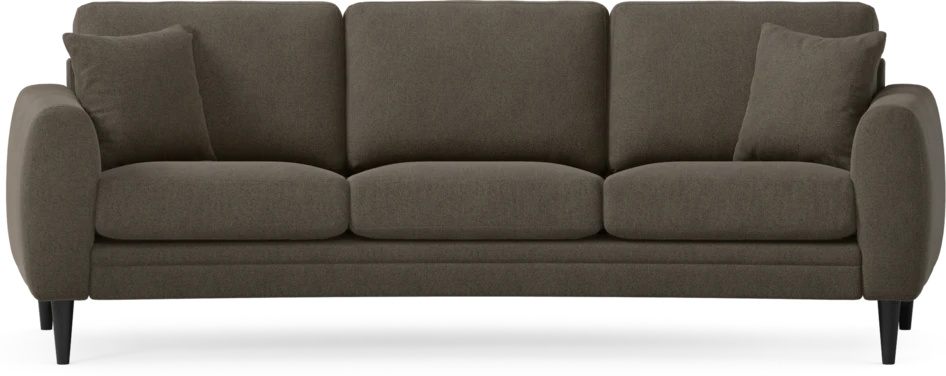 Eden - 3-sits soffa svängd - Brun