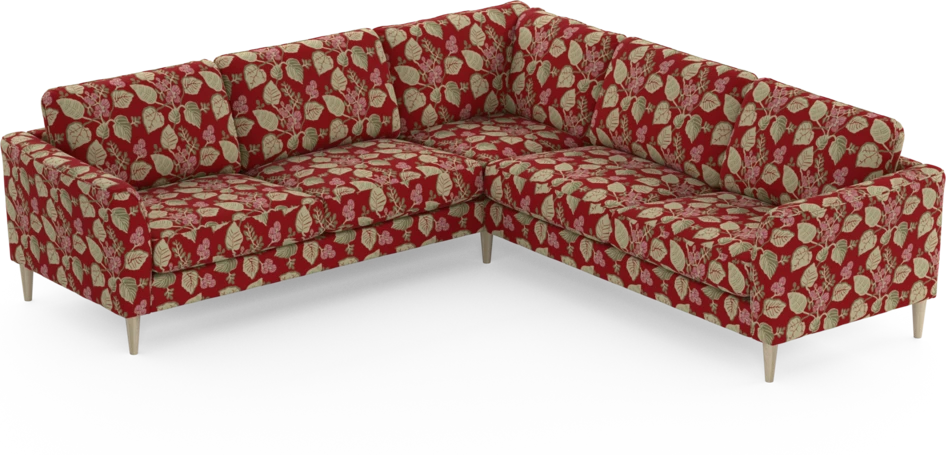 Bridge - Hörnsoffa, 2+2-sits - Röd