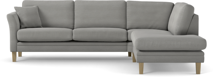 Eden - 2,5-sits soffa med divan - Grå