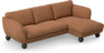 Madison - 2-sits soffa med schäslong höger - Orange