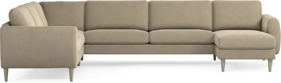 Bridge - Hörnsoffa, 2+3-sits med schäslong höger - Beige