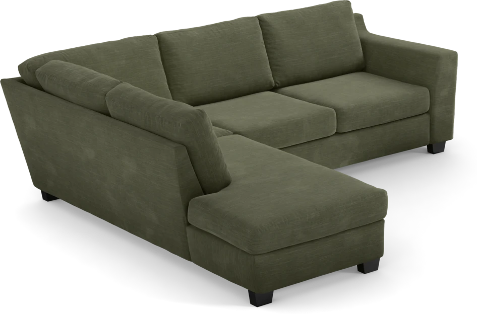 Friday - 2,5-sits soffa med divan vänster - Grön