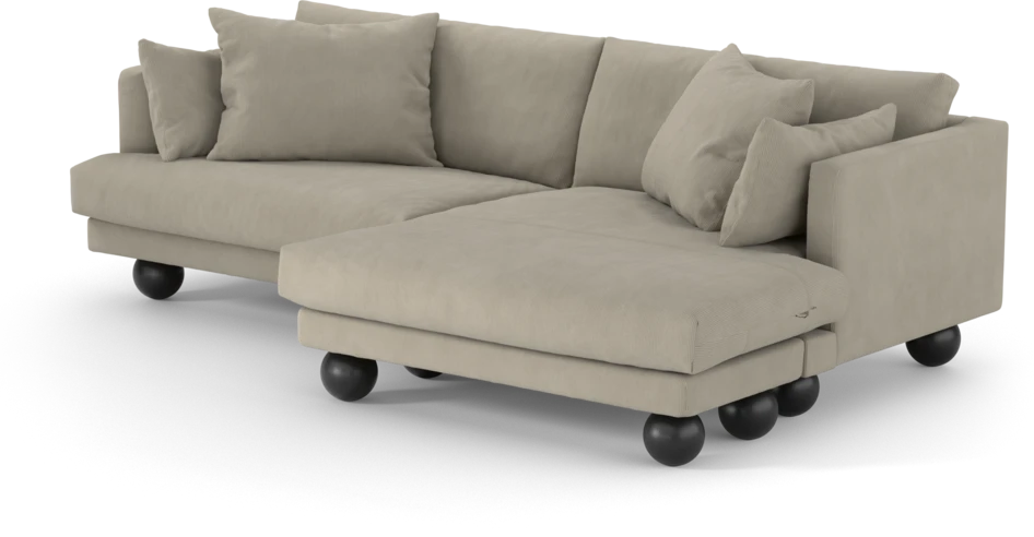 Harper - 4-sits med schäslong XL höger - Beige