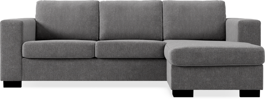 Nevada - 3-sits soffa med flyttbar schäslong - Grå