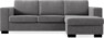 Nevada - 3-sits soffa med flyttbar schäslong - Grå