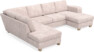 Friday - 3-sits soffa med divan vänster och schäslong höger - Rosa