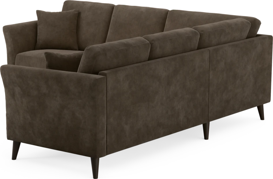 Eden - Hörnsoffa, 2+2-sits - Brun